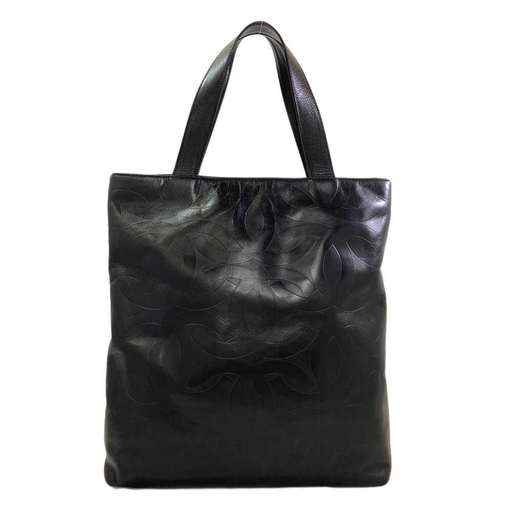 Chanel Coco Mark Gold Hardware Tote Bag Calfskin Women's CHANEL